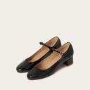 Yafa czółenka, czarny połysk